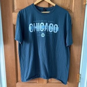 Anvil by Gildan Size Extra Large XL Chicago Blue Graphic T-Shirt